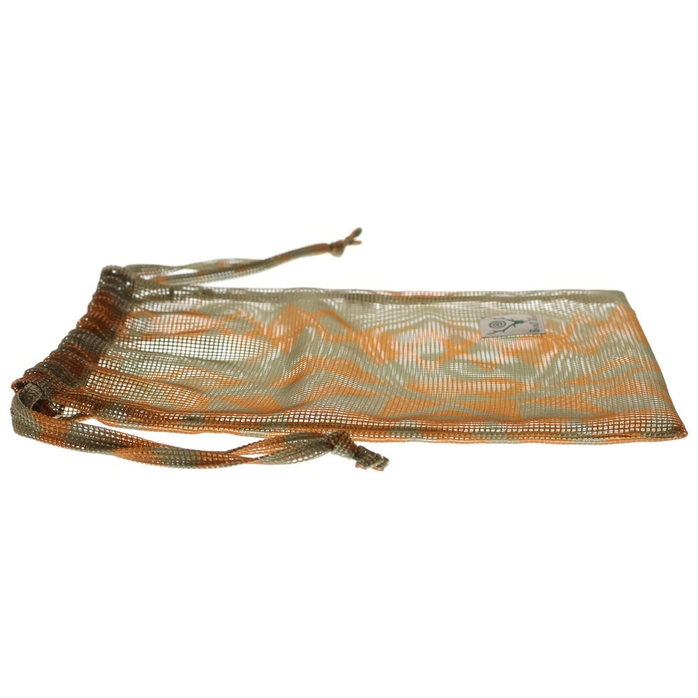 SOUTH2 WEST8(サウス2ウエスト8) STRING BAG HEAVYWEIGHT MESH ヘビーウェイトメッシュ 巾着バッグ オレンジ/カーキ QV503