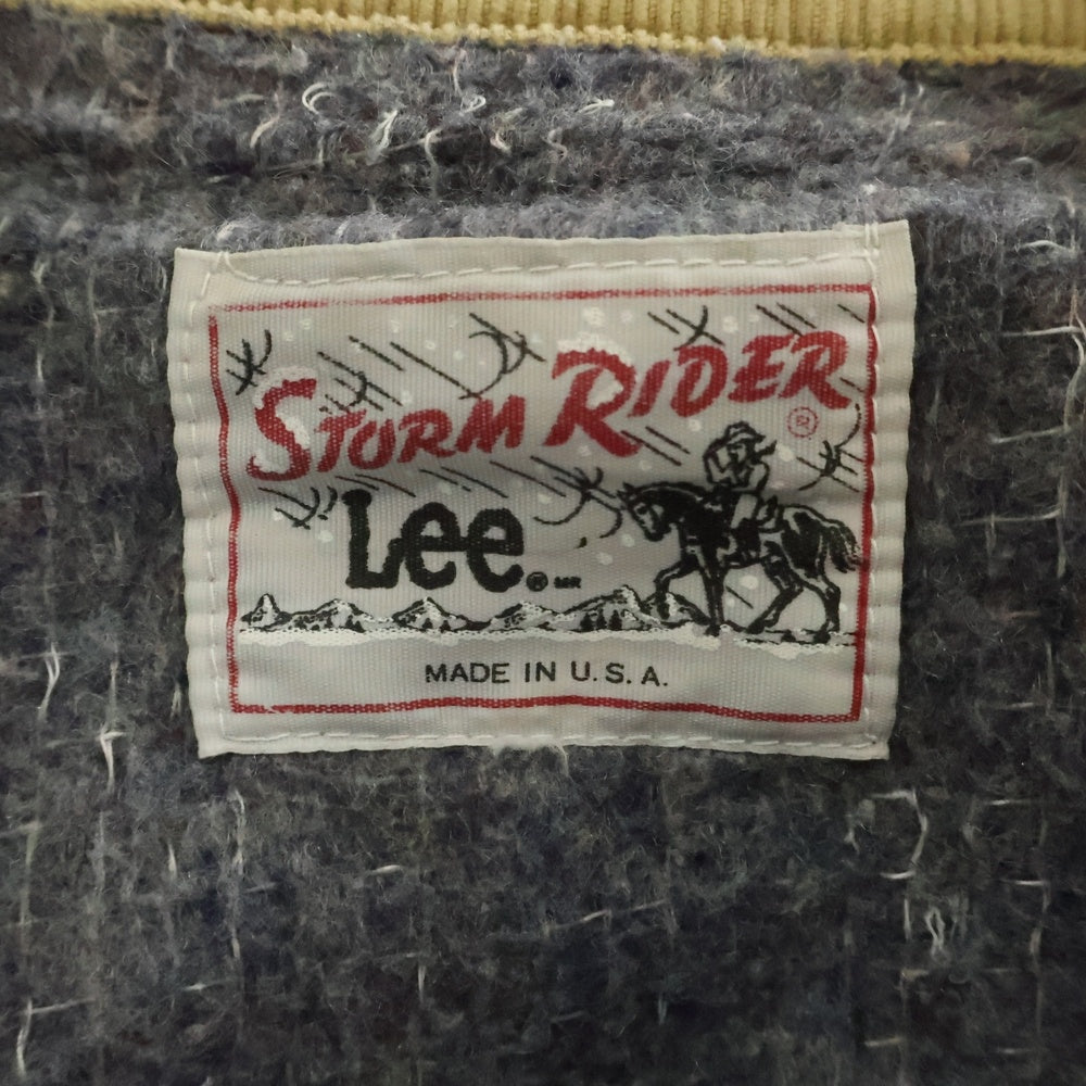 LEE(リー) 70S-80S VINTAGE STORM RIDER ストームライダー 裏地ブランケット コーデュロイカラー ヴィンテージ デニムジャケット インディゴ