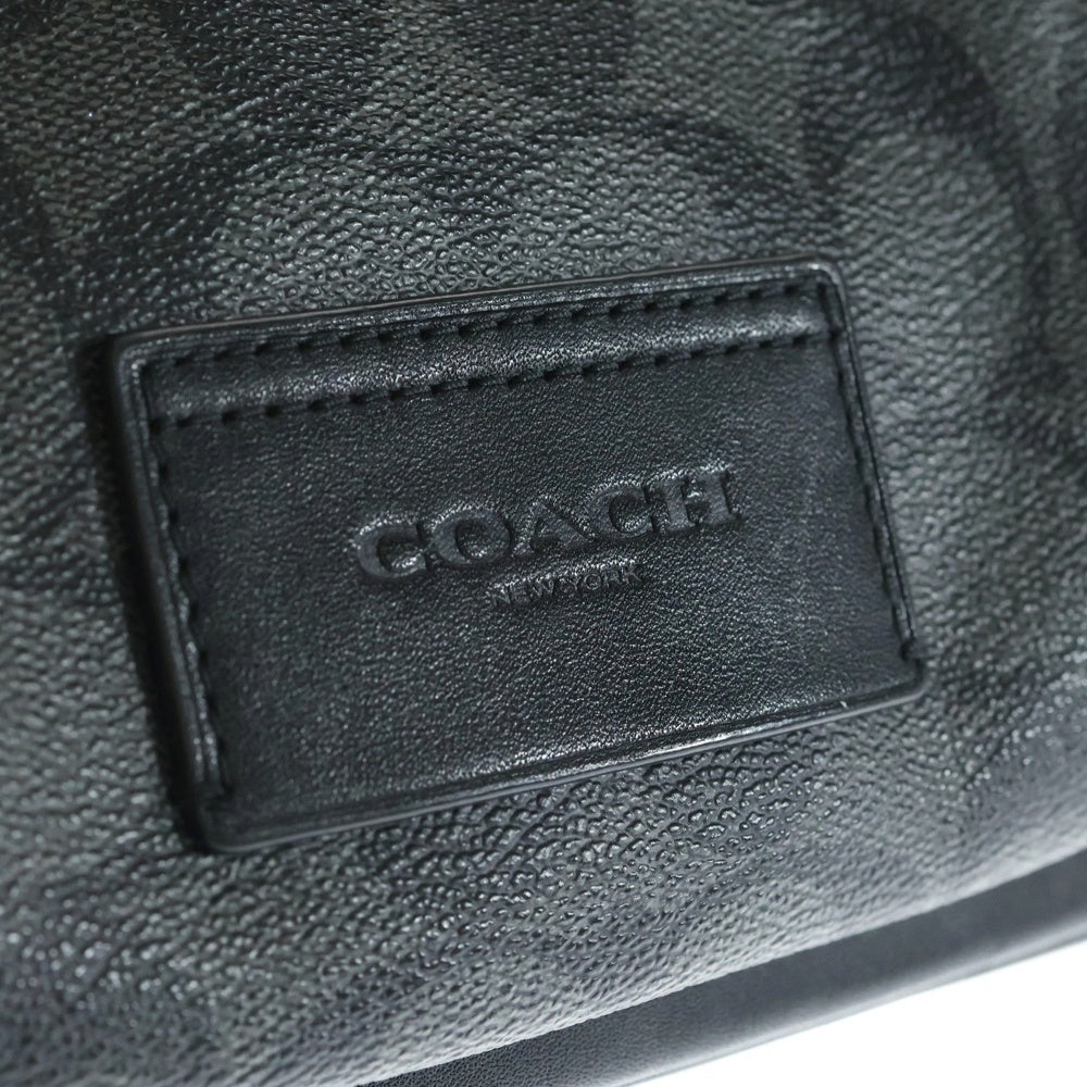 COACH(コーチ) シグネチャーロゴ 総柄 ショルダーバック ブラック C3765