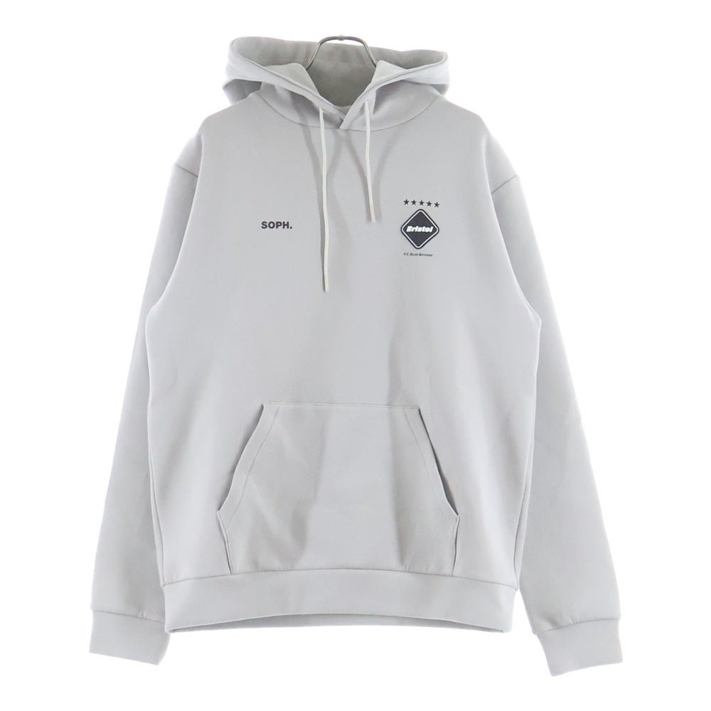 F.C.R.B./F.C.Real Bristol/FCRB(エフシーアールビー/エフシーレアルブリストル) 23AW TECH SWEAT TRAINING HOODIE テック トレーニング プルオーバースウェットパーカー フーディー グレー FCRB-232038