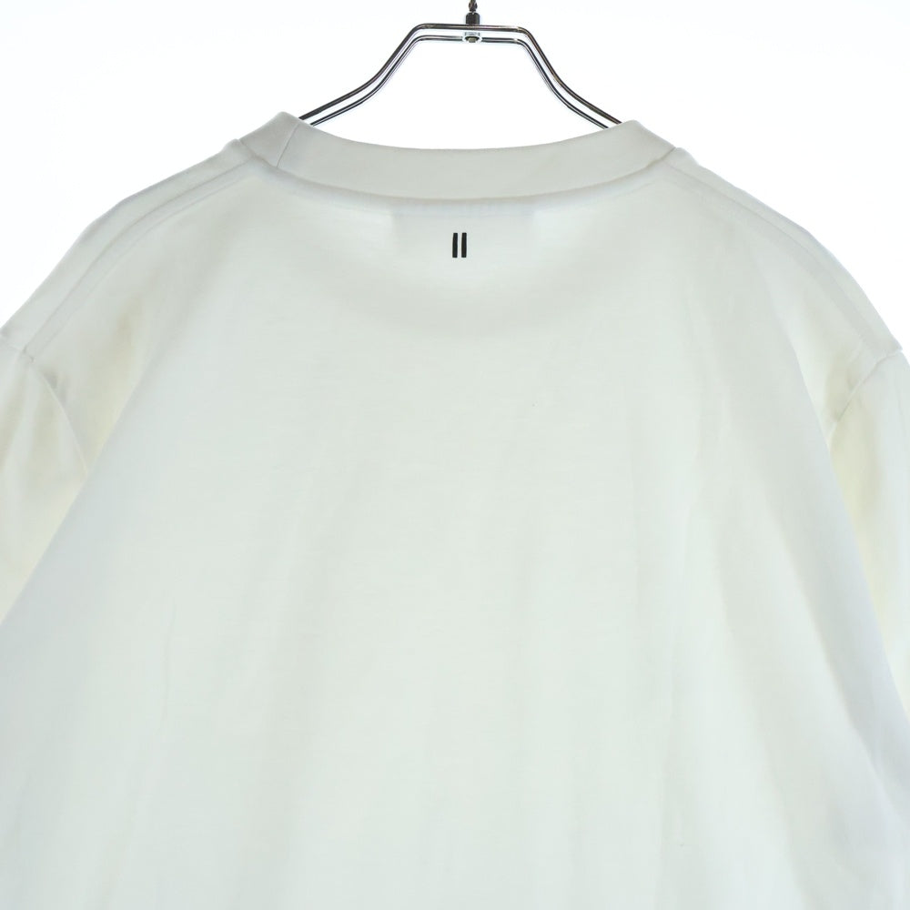 Neil Barrett(ニール バレット) BONDING T-SHIRT ボンディング クルーネック半袖Tシャツ カットソー ホワイト PBJE650-2556
