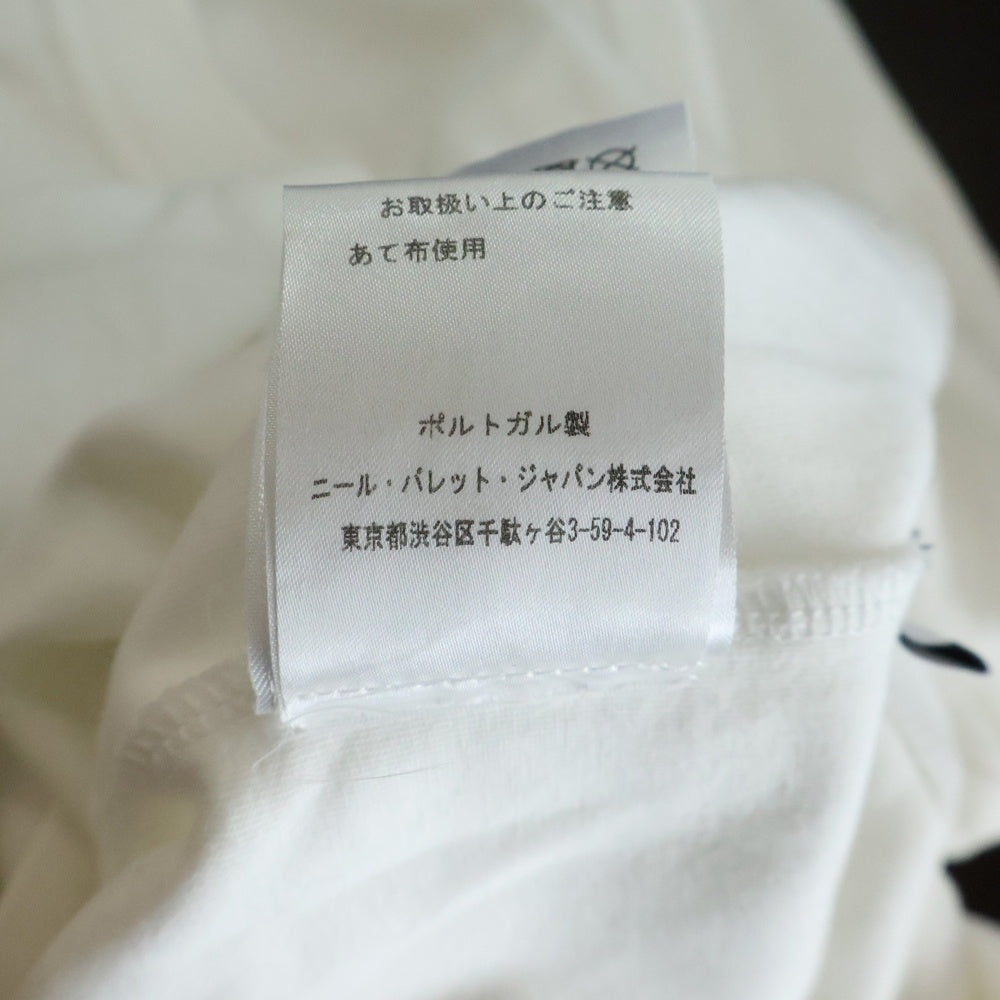 Neil Barrett(ニール バレット) BONDING T-SHIRT ボンディング クルーネック半袖Tシャツ カットソー ホワイト PBJE650-2556