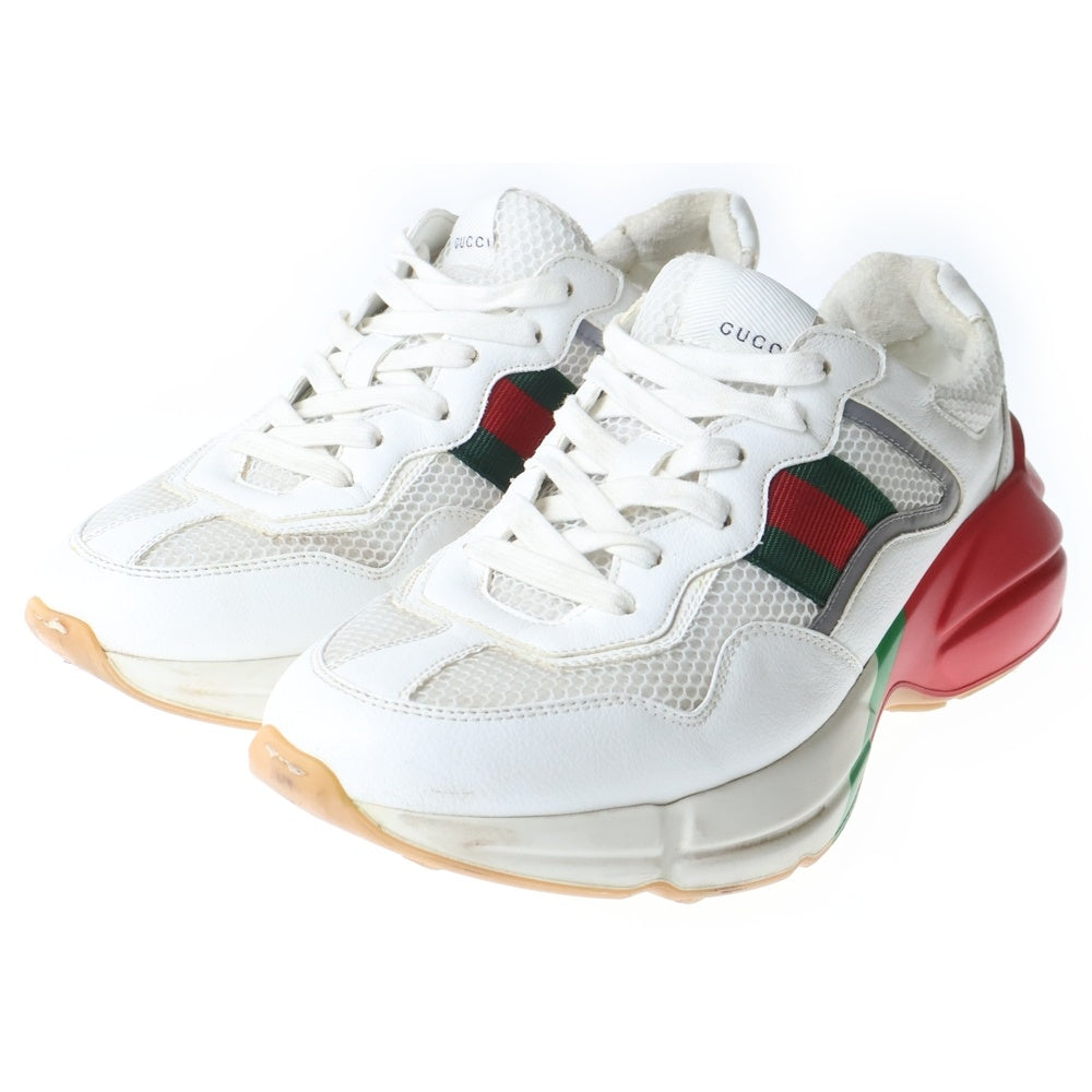GUCCI(グッチ) RYHTON SHERRY LINE ライトン シェリーライン ローカットスニーカー ホワイト 643491