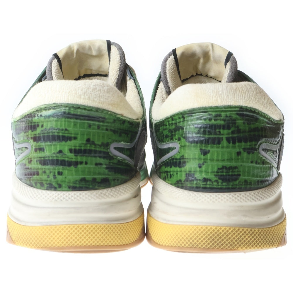 GUCCI(グッチ) ULTRAPACE ウルトラペース ロゴデザイン ローカットスニーカー グリーン 592345