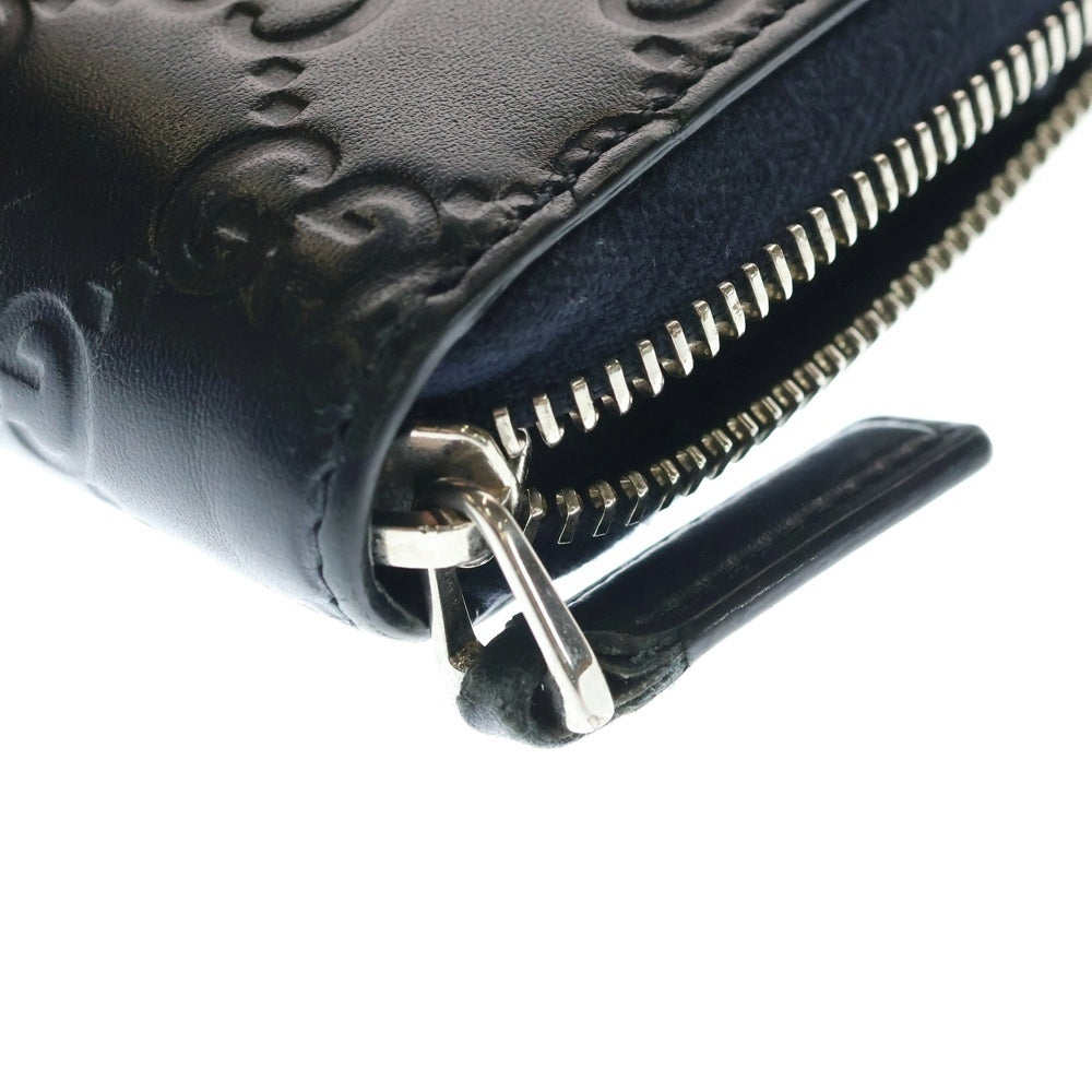 GUCCI(グッチ) SHERRY LINE シェリーライン GGスプリーム 総柄 レザー ロングウオレット 長財布 ブラック 408831