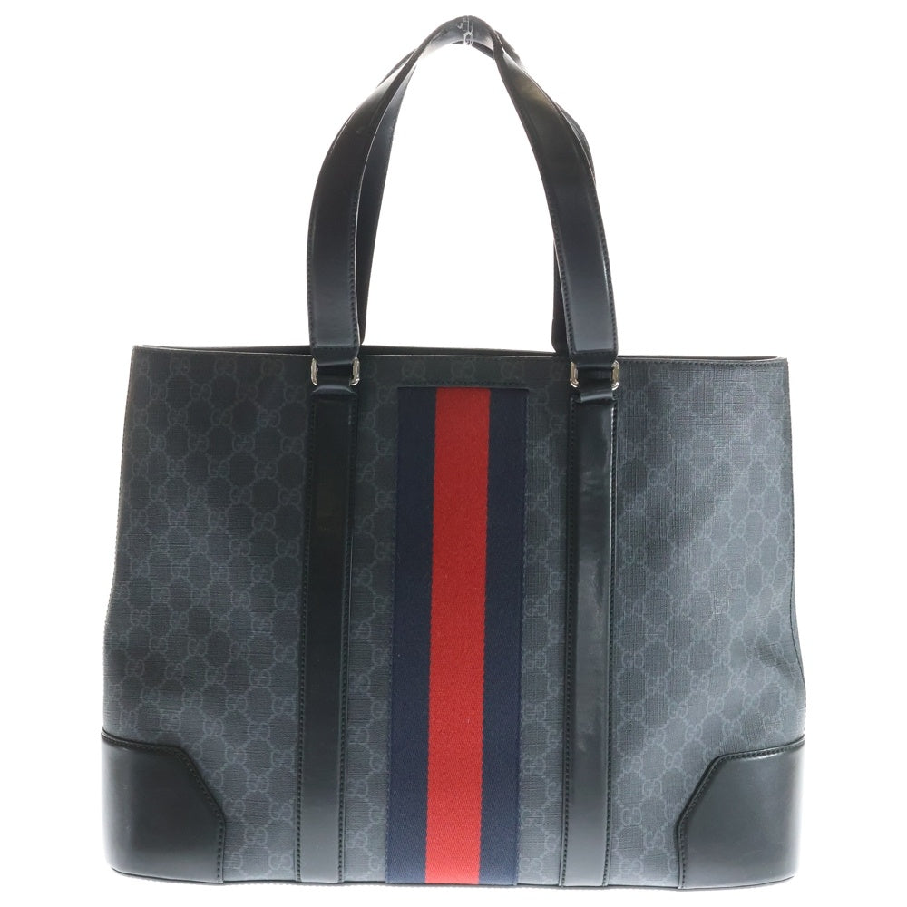 GUCCI(グッチ) SHERRY LINE シェリーライン GGスプリーム 総柄 ハンドバック ブラック 495560