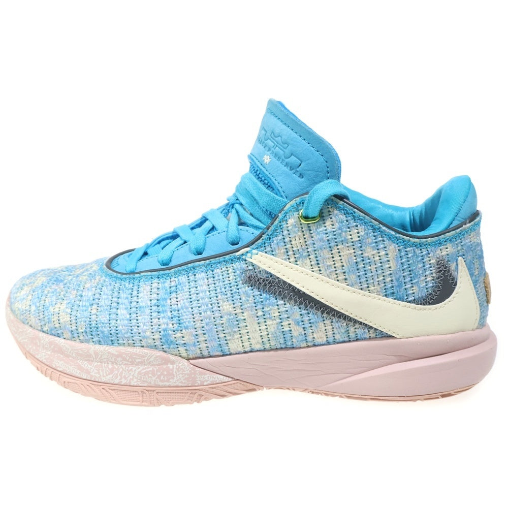 NIKE(ナイキ) LEBRON 20 ALL-STAR レブロン オールスター ミッドカットスニーカーブルー/ピンク US9/27cm DV1192-400