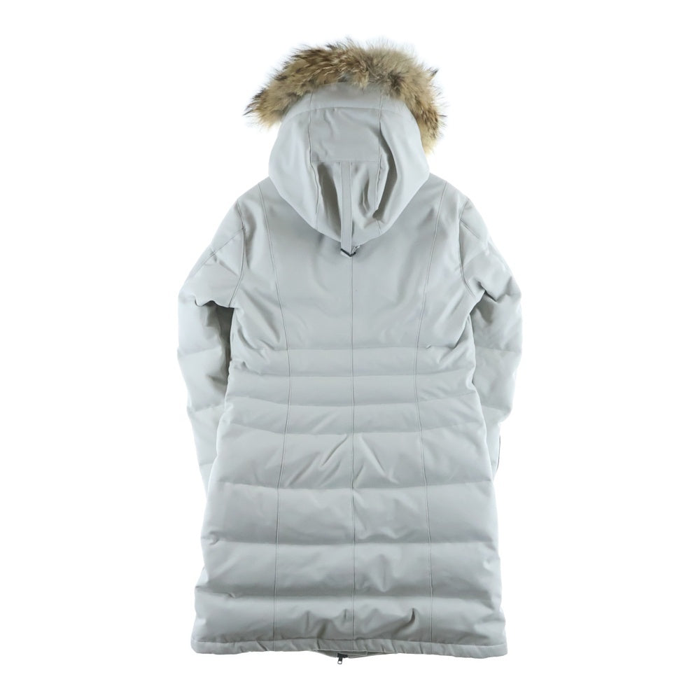 CANADA GOOSE(カナダグース) BLACK LABEL PEMBINA COAT ブラックレーベル ペンビナ フードファー ジップアップ フーデッド ダウンジャケット コート グレー レディース RFID 2573L