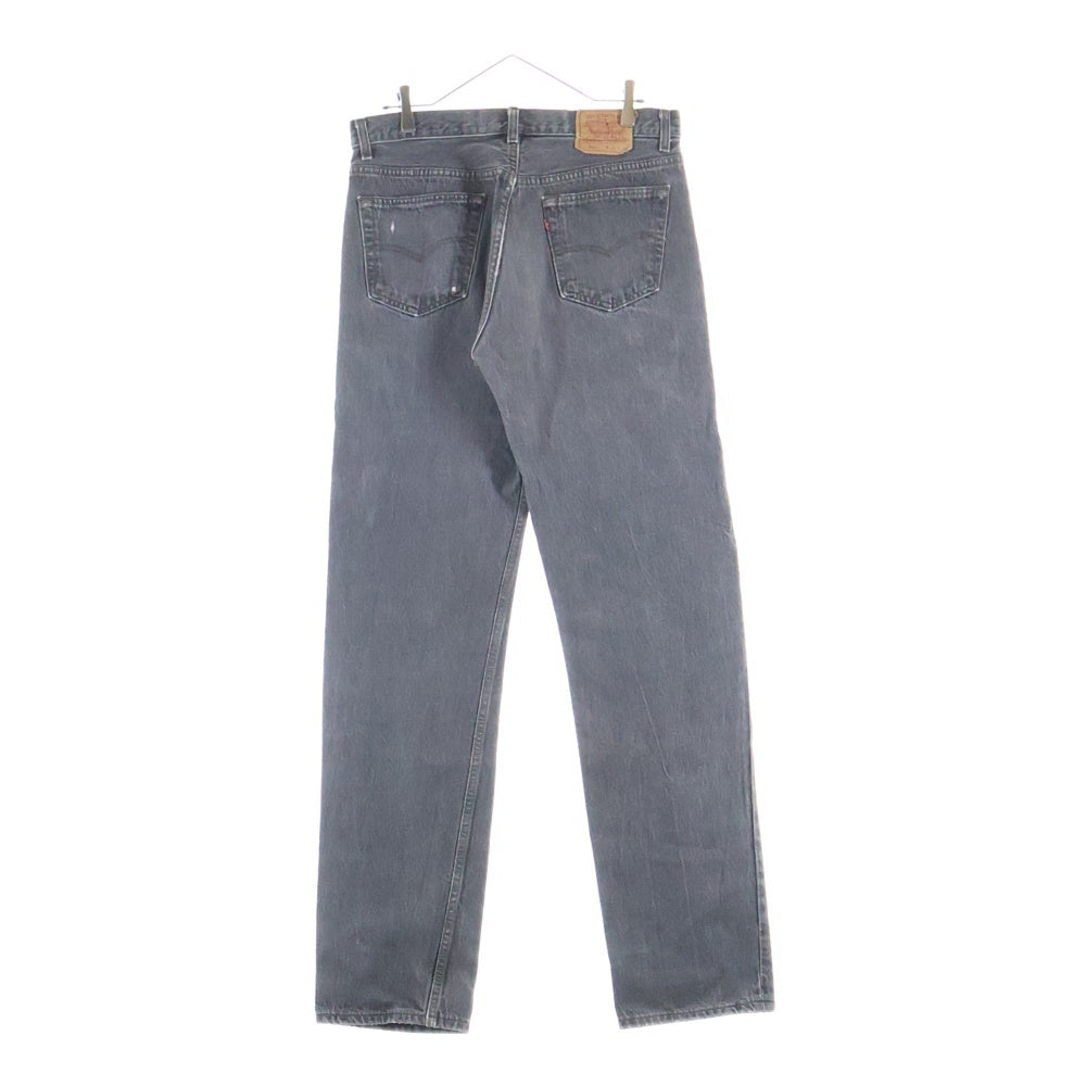 Levi's(リーバイス) 90S VINTAGE 501 先染めブラック スモールe ボタン裏653 USA製 ボタンフライ デニムパンツ ブラック 501 0658