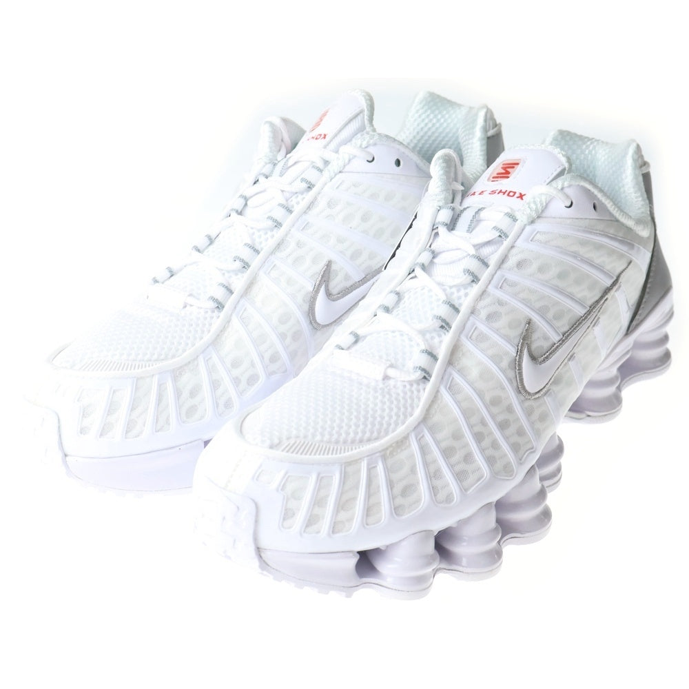 NIKE(ナイキ) SHOX TL WOLF GREY ショックス ローカットスニーカー ホワイト US9.5/27.5cm AV3595-100