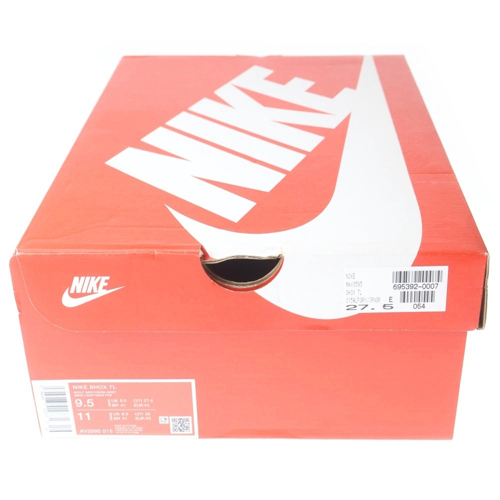 NIKE(ナイキ) SHOX TL ショックス ローカットスニーカー グレー US9.5/27.5cm AV3595-015