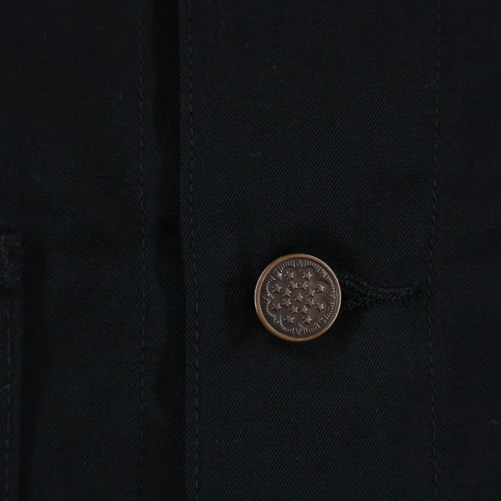 VISVIM(ヴィスヴィム) 21AW BAKER COVERALL ハンドステンシルペイント ベイカー カバーオール ブラック 0121205013018