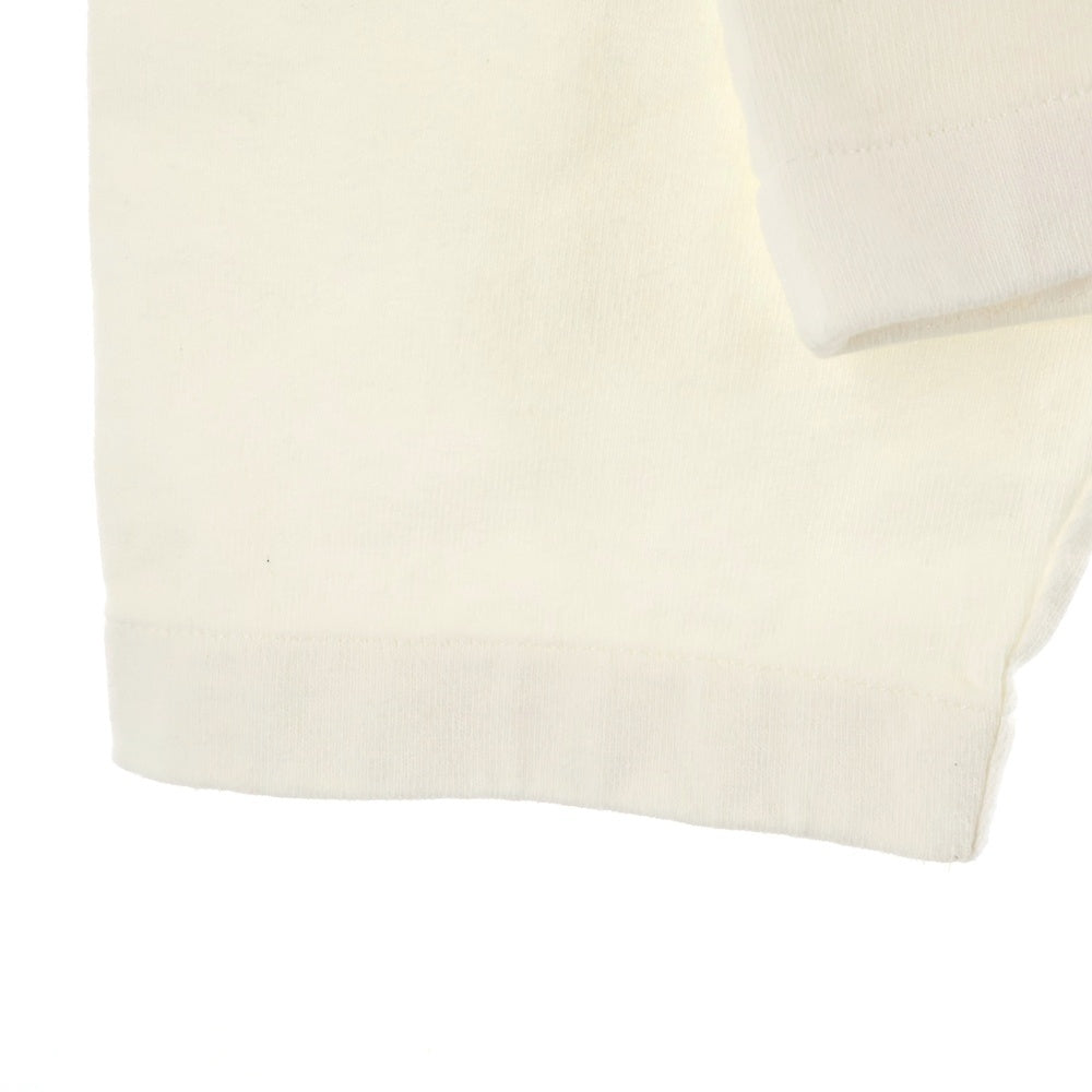 JIL SANDER(ジルサンダー) 24AW フロントロゴプリント クルーネック ロングスリーブ 長袖Tシャツ カットソー ホワイト J22GC0136 J45148