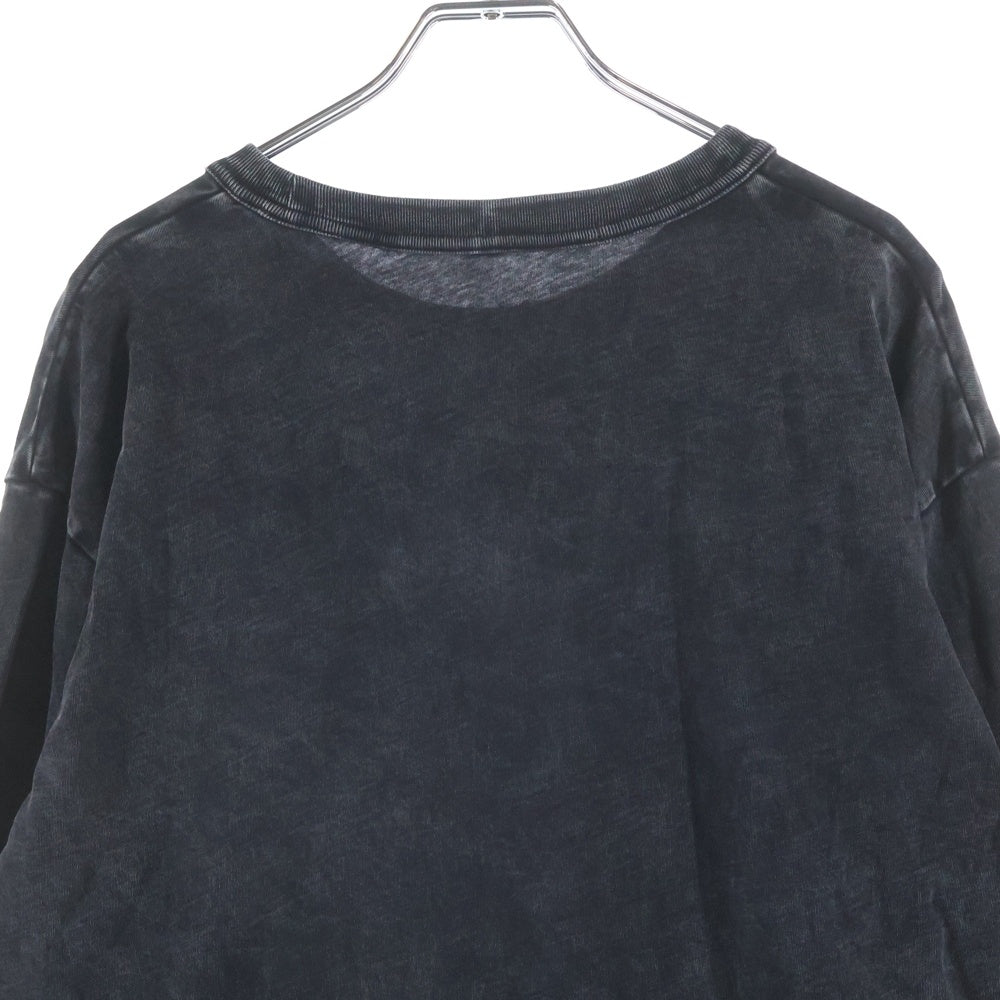 ALEXANDER WANG(アレキサンダーワン) フロントロゴデザイン クルーネック カットソー 長袖Tシャツ ブラック UCC3221537