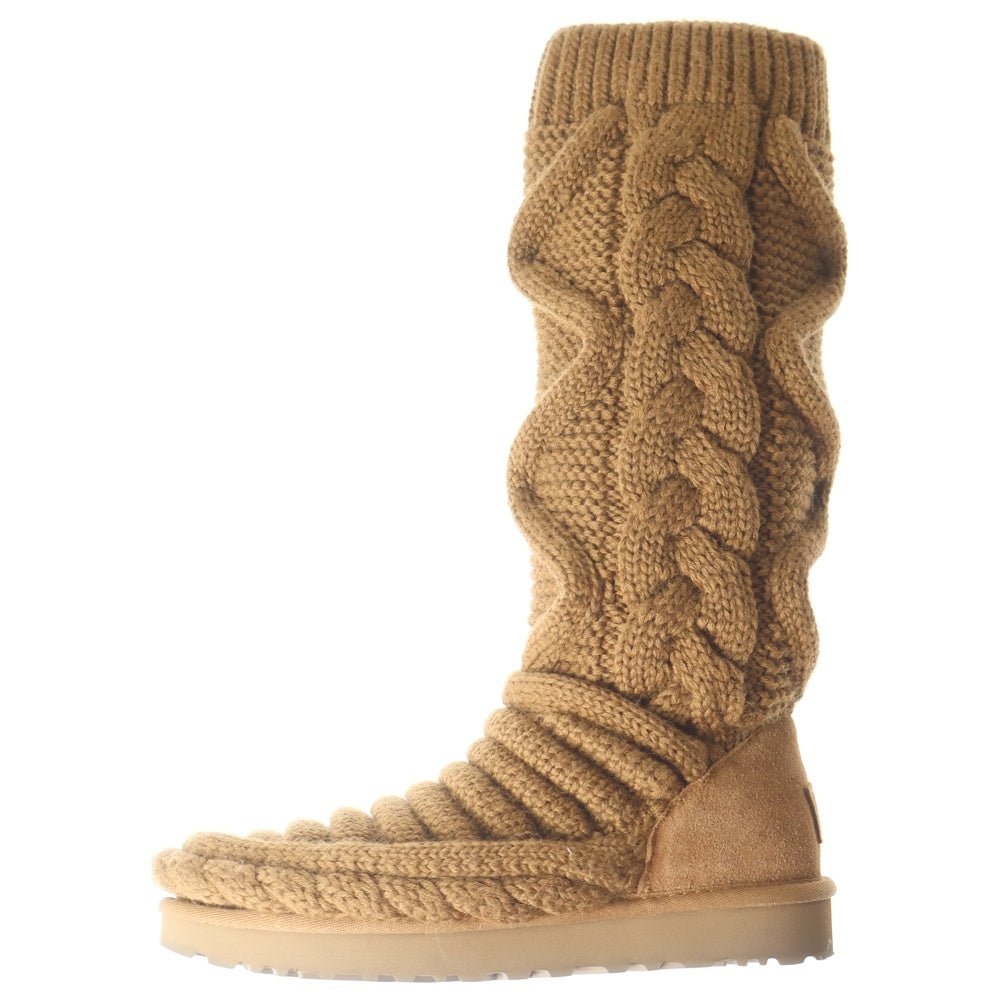 UGG(アグ) CLASSIC TALL CHUNKY KNIT クラシック トール チャンキーニット ロングブーツ レディース ブラウン 1130572