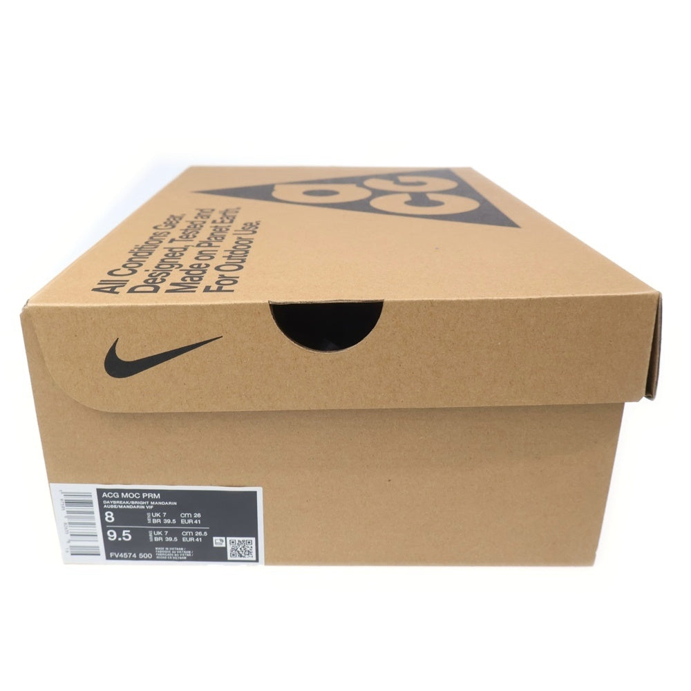 NIKE(ナイキ) ACG MOC PREMIUM モック プレミアム ローカットスニーカー スリッポン オレンジ/グレー US8/26cm FV4574-500
