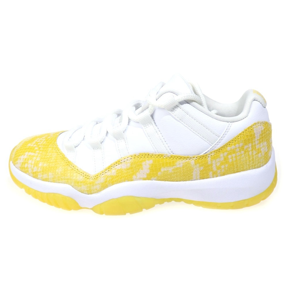 NIKE(ナイキ) W AIR JORDAN 11 RETRO LOW YELLOW SNAKE SKIN ウィメンズ エアジョーダン11 レトロ イエロー スネークスキン イエロー/ホワイト US9/26cm AH7860-107