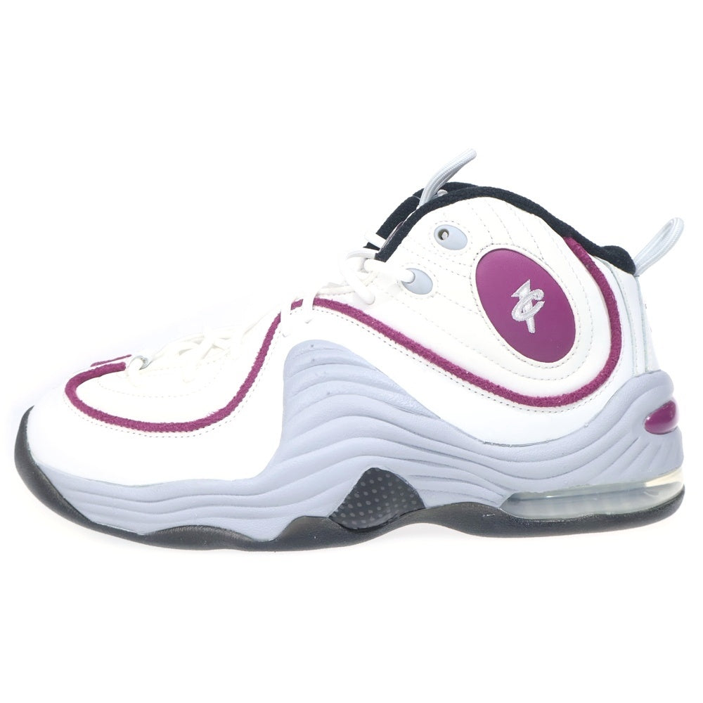 NIKE(ナイキ) W AIR PENNY II ウィメンズ エアペニー2 ミッドカットスニーカー ホワイト/バーガンディー US10/27cm DV1163-100 レディース