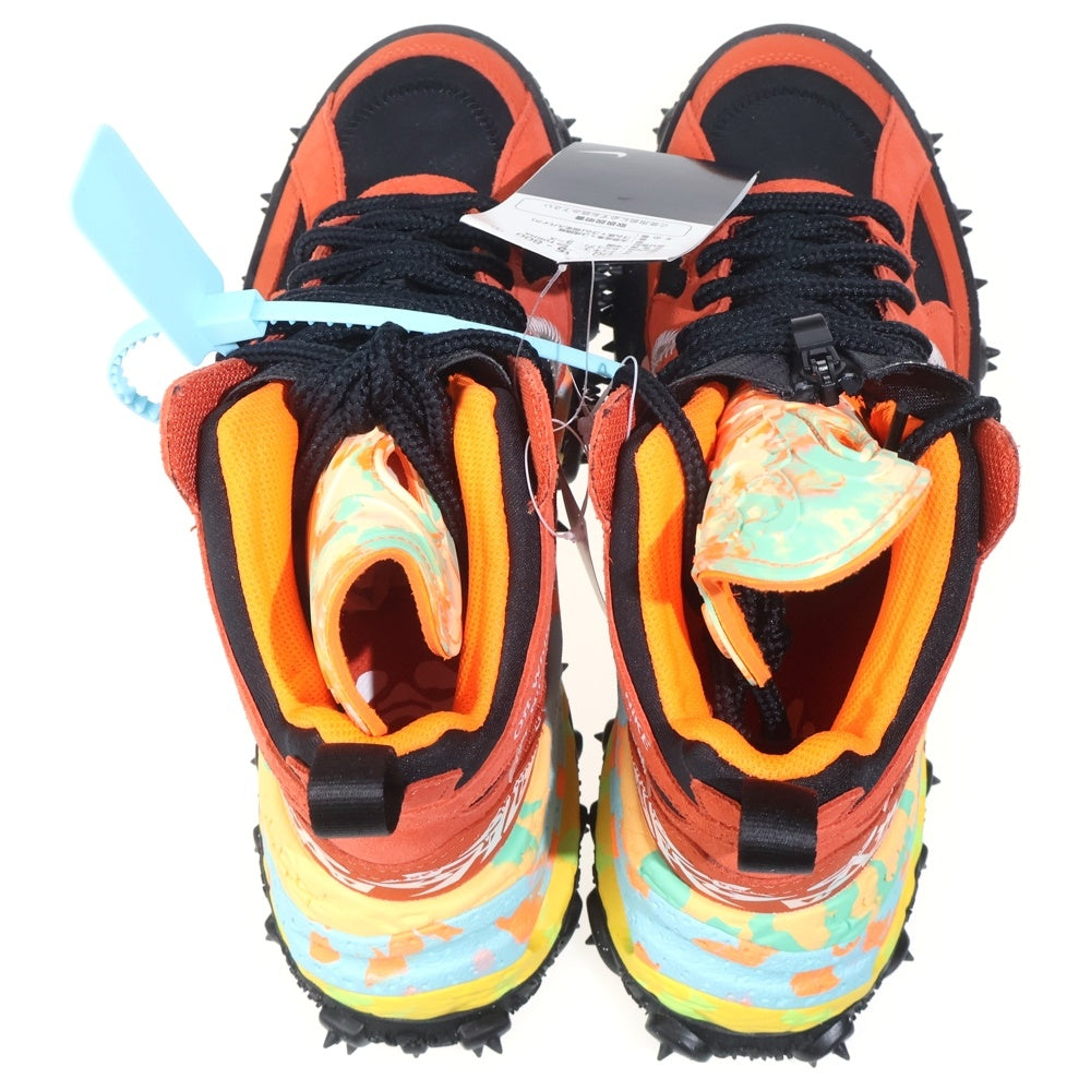 NIKE(ナイキ) ×Off-White AIR TERRA FORMA オフホワイト エア テラフォーマ ハイカットスニーカー オレンジ US7/25cm DQ1615-800