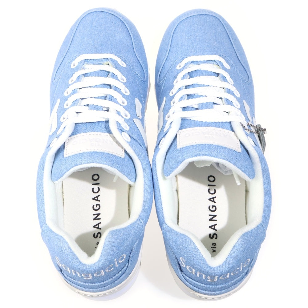 Sangacio(サンガッチョ) DENIM SKY BLUE デニム スカイブルー ローカットスニーカー ブルー US8.5/26.5cm