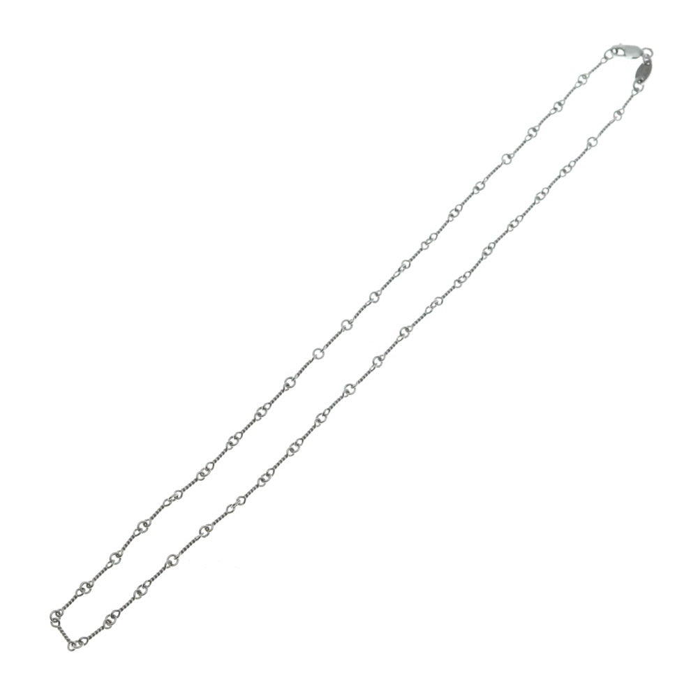 CHROME HEARTS(クロムハーツ) 18KWG NECKCHAIN T16 ツイストチェーンネックレス 16inch ホワイトゴールド BCA001