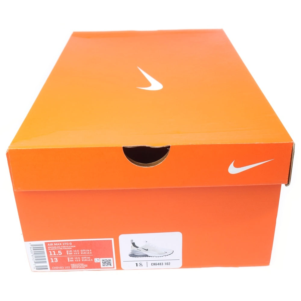 NIKE(ナイキ) AIR MAX 270 GOLF エアマックス270 ゴルフ ローカットスニーカー ホワイト US11.5/29.5cm CK6483-102