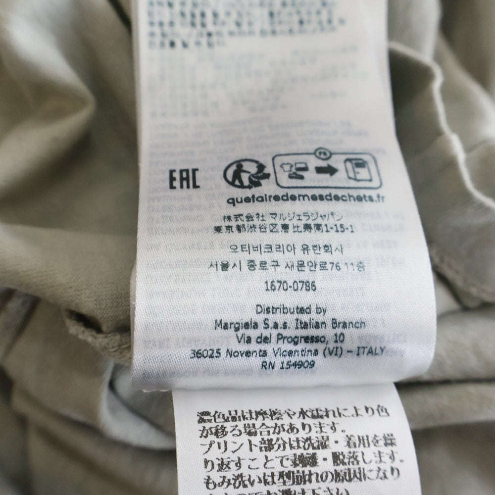 Maison Margiela(メゾンマルジェラ) 25SS フロントプリント クルーネック半袖Tシャツ カットソー グレー S50GC0711 S24575