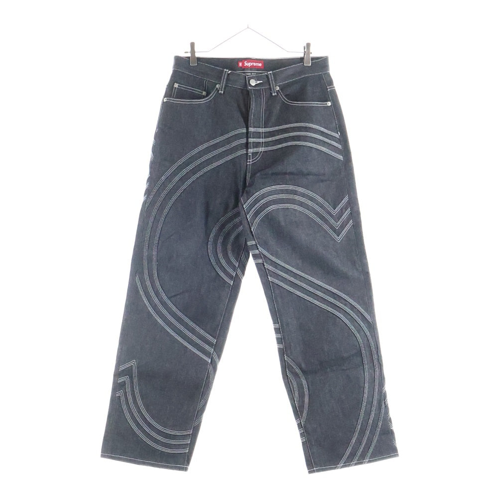 SUPREME(シュプリーム) 25SS S Logo Rigid Baggy Jean Sロゴ リジッド バギージーンズ ジップフライ デニムパンツ ブラック 30