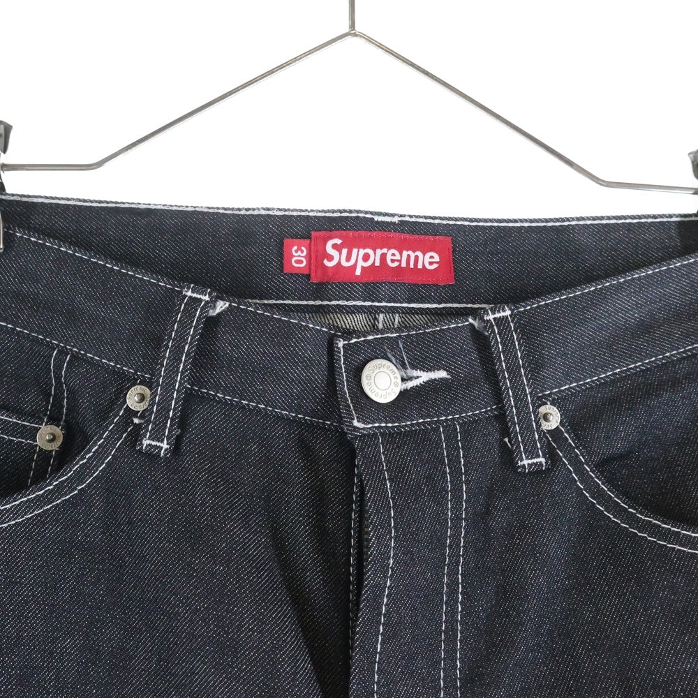 SUPREME(シュプリーム) 25SS S Logo Rigid Baggy Jean Sロゴ リジッド バギージーンズ ジップフライ デニムパンツ ブラック 30