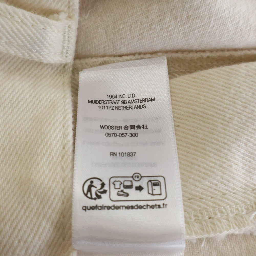 SUPREME(シュプリーム) 24SS Baggy Jean Natural ロゴエンブロイダリー バギージーンズ ナチュラル デニムパンツ ホワイト 32