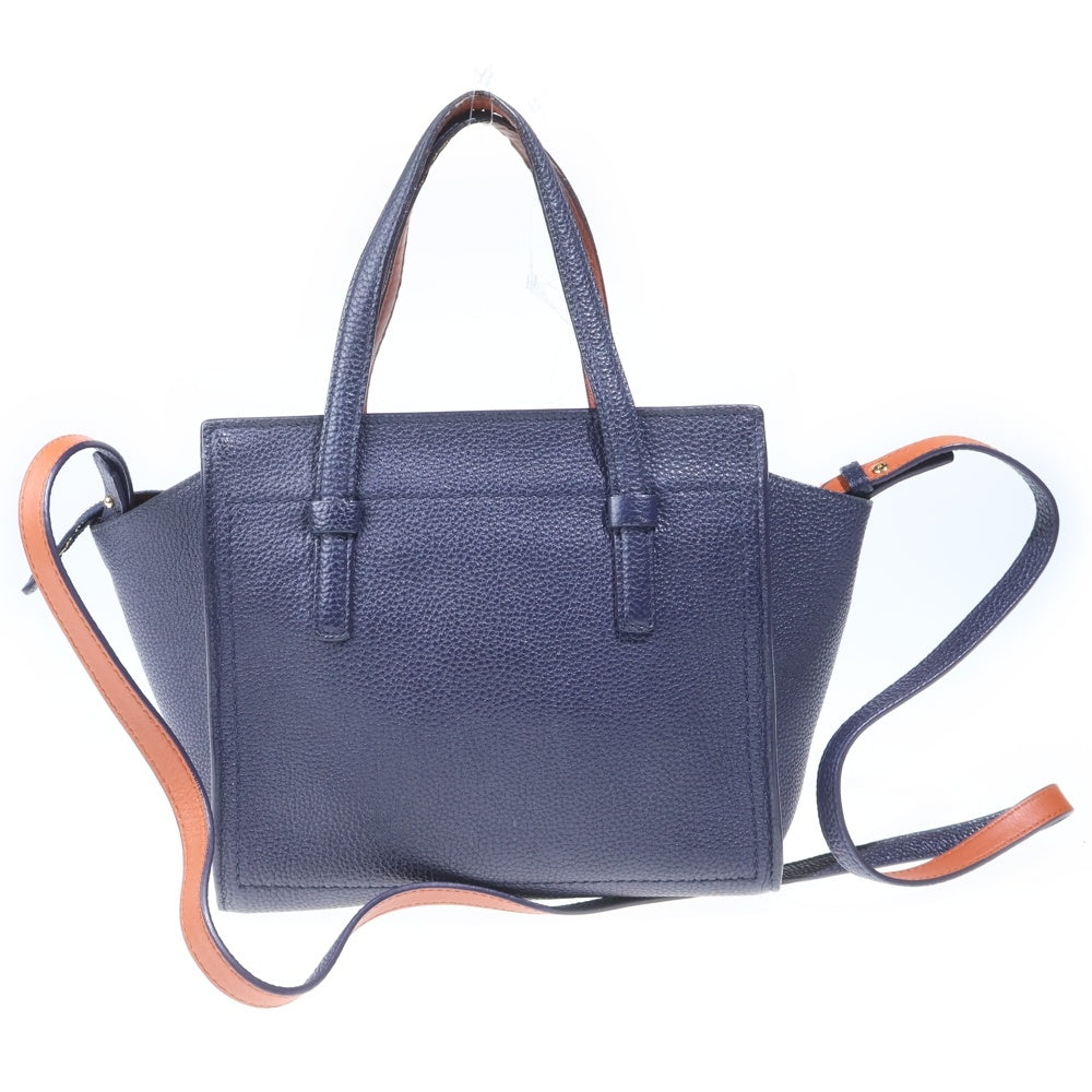 Salvatore Ferragamo(サルヴァトーレ フェラガモ) AMY エイミー ガンチーニバックル レザートートバック ブルー/ブラウン