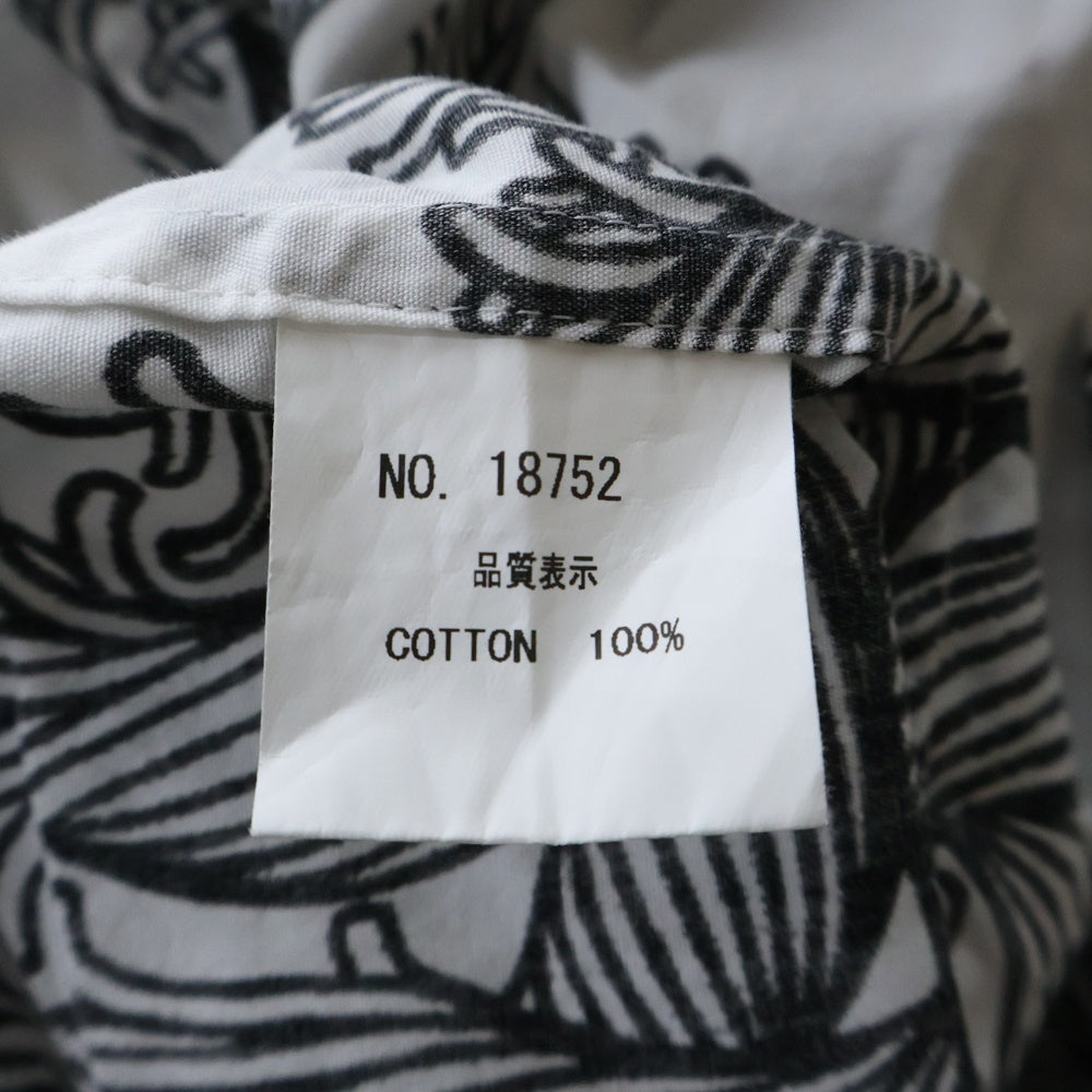 Christopher Nemeth(クリストファーネメス) ROPE PATTERN SHIRT ロープ パターン シャツ 縄柄 ボタンアップ長袖シャツ ホワイト 18752