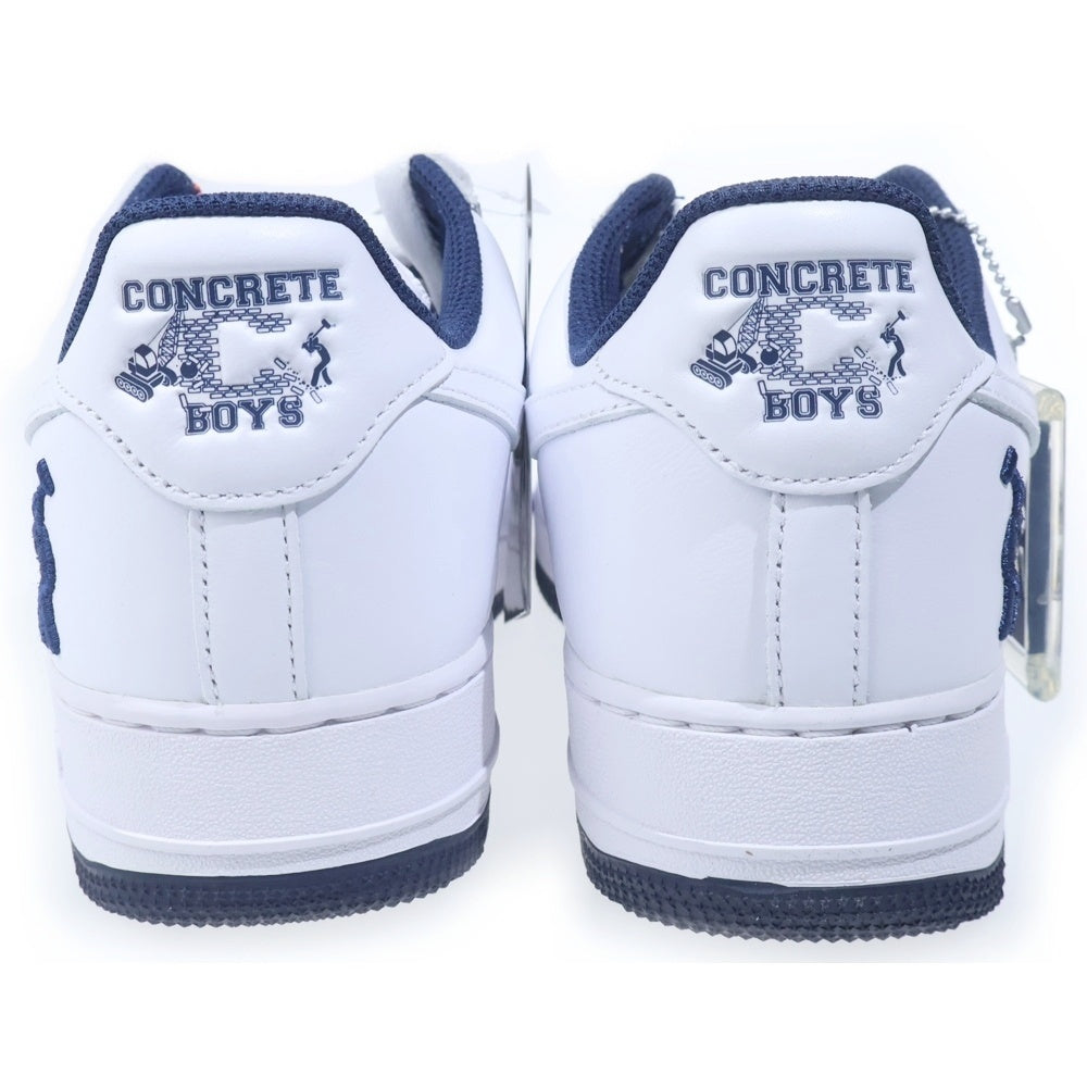 NIKE(ナイキ) ×LIL YACHTY AIR FORCE 1 LOW WHITE AND MIDNIGHT NAVY リル ヨッティ エア フォース 1 ロー ローカットスニーカー ホワイト/ネイビー US9.5/27.5cm IB5720-100