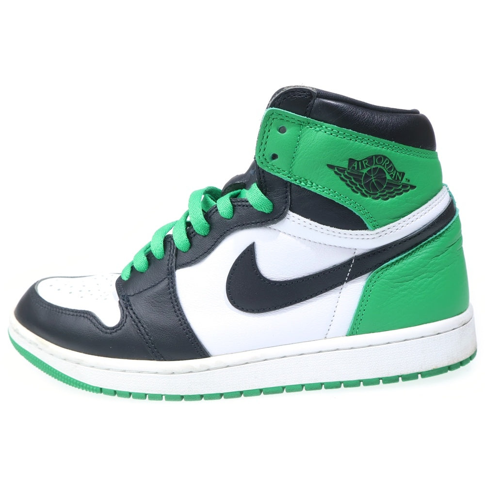 NIKE(ナイキ) NIKE AIR JORDAN 1 RETRO HIGH OG エアジョーダン1 レトロ ハイカットスニーカー US9.5/27.5cm グリーン/ブラック/ホワイト DZ5485-031