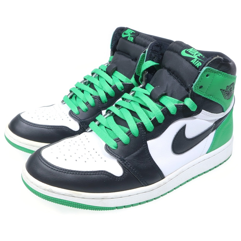 NIKE(ナイキ) NIKE AIR JORDAN 1 RETRO HIGH OG エアジョーダン1 レトロ ハイカットスニーカー US9.5/27.5cm グリーン/ブラック/ホワイト DZ5485-031