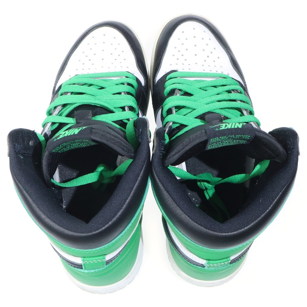 NIKE(ナイキ) NIKE AIR JORDAN 1 RETRO HIGH OG エアジョーダン1 レトロ ハイカットスニーカー US9.5/27.5cm グリーン/ブラック/ホワイト DZ5485-031