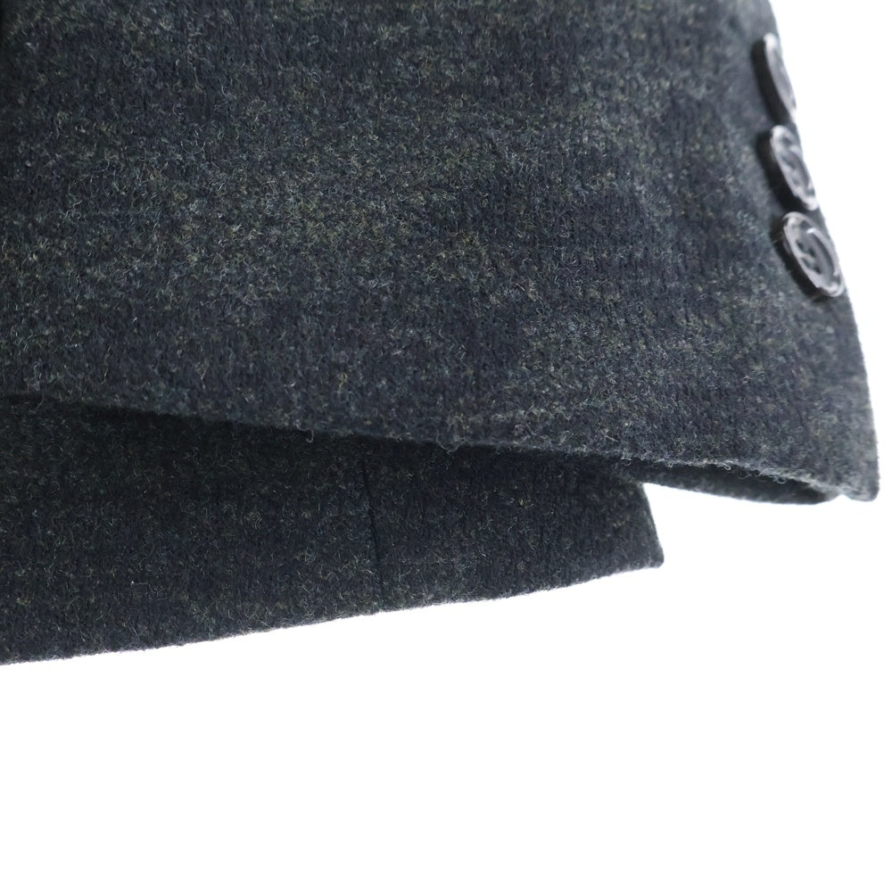 COMME des GARCONS HOMME DEUX(コムデギャルソン オムドゥ) 12AW 迷彩柄 異素材ポケット ウール シングルテーラードジャケット ブラック/カーキ DJ-J025 AD2012