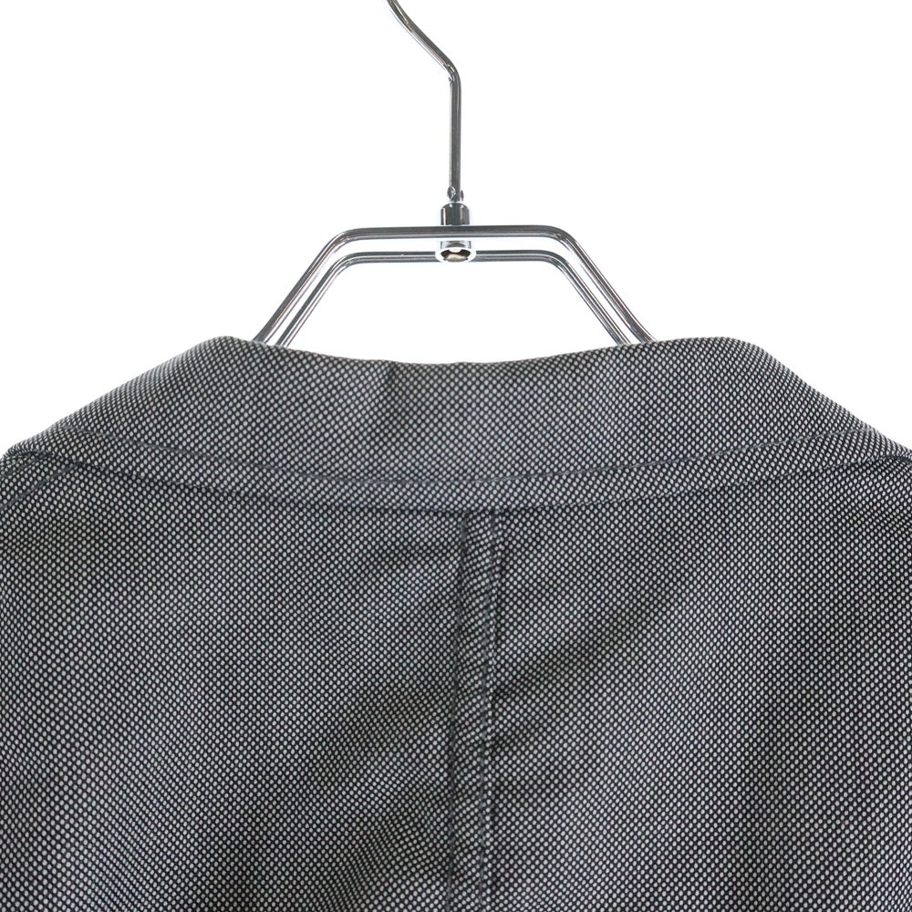COMME des GARCONS HOMME(コムデギャルソンオム) 10AW 裏地ドット柄 袖シャーリング シングルテーラードジャケット グレー HF-J054 AD2010