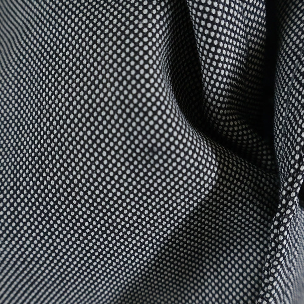 COMME des GARCONS HOMME(コムデギャルソンオム) 10AW 裏地ドット柄 袖シャーリング シングルテーラードジャケット グレー HF-J054 AD2010