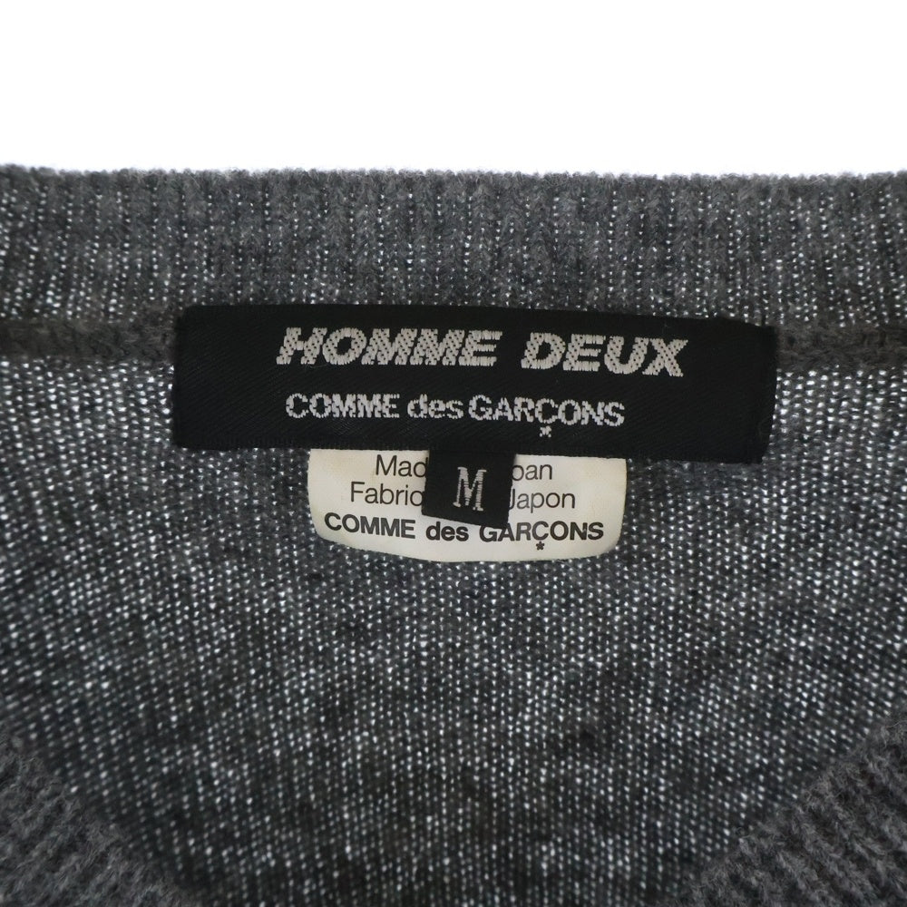 COMME des GARCONS HOMME DEUX(コムデギャルソン オムドゥ) 11AW パッチワーク Vネック ニット セーター マルチカラー DH-N015 AD2011
