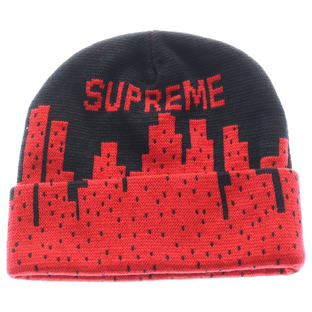 SUPREME(シュプリーム) 21SS New York Beanie ニューヨーク ビーニー アクリルニットキャップ レッド/ブラック