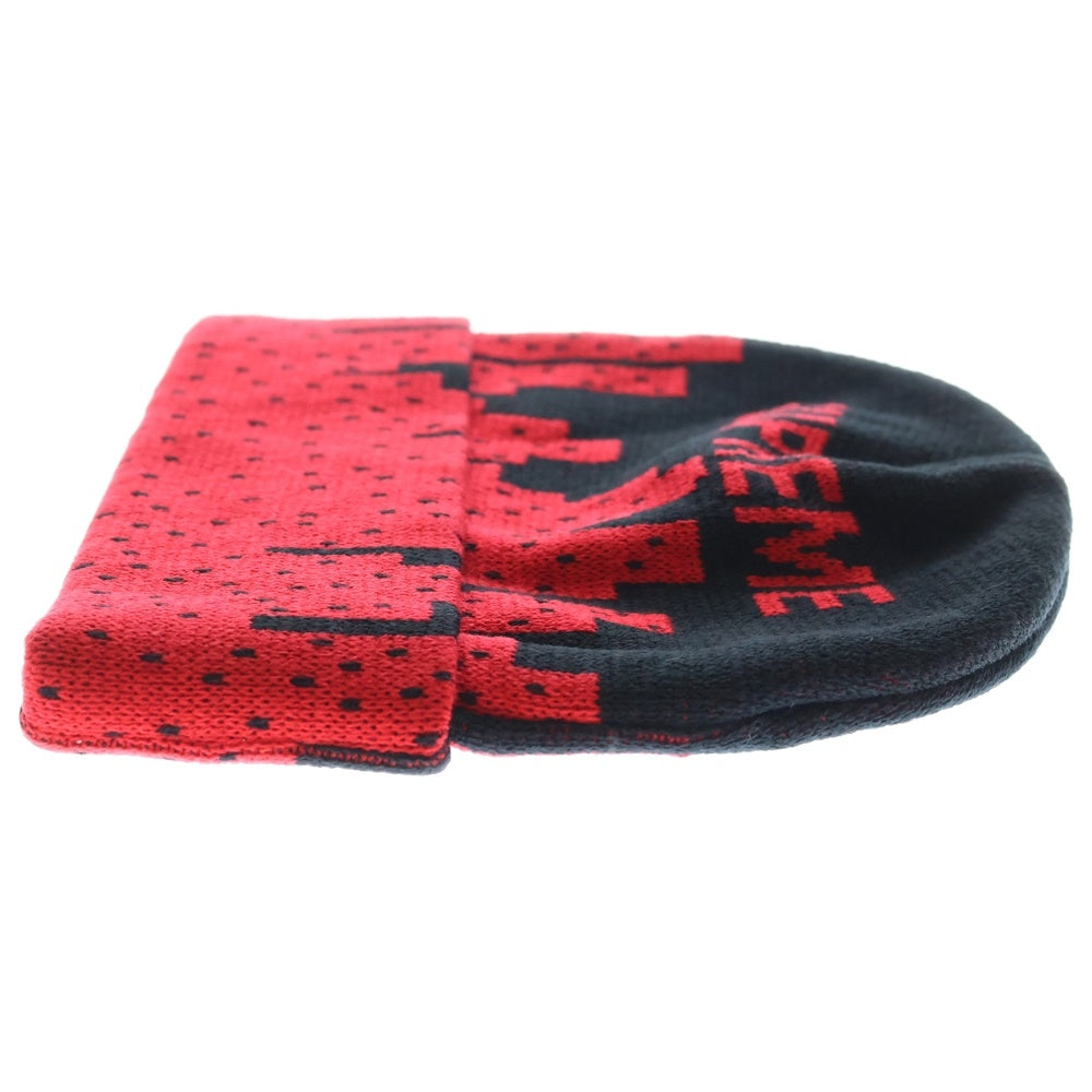 SUPREME(シュプリーム) 21SS New York Beanie ニューヨーク ビーニー アクリルニットキャップ レッド/ブラック