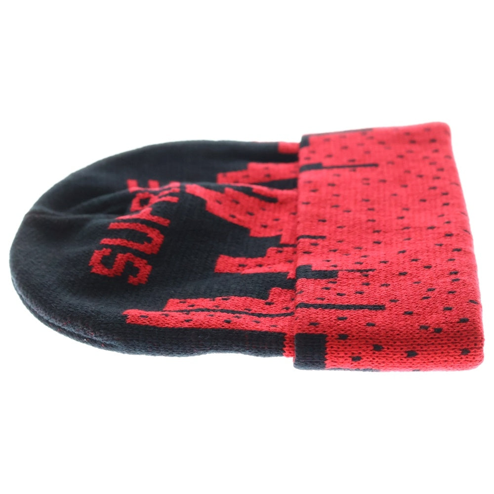 SUPREME(シュプリーム) 21SS New York Beanie ニューヨーク ビーニー アクリルニットキャップ レッド/ブラック