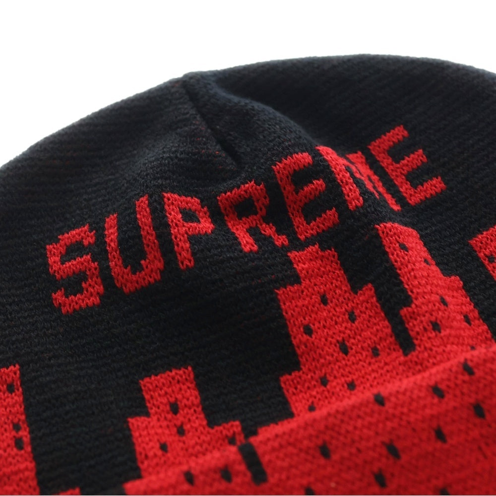 SUPREME(シュプリーム) 21SS New York Beanie ニューヨーク ビーニー アクリルニットキャップ レッド/ブラック