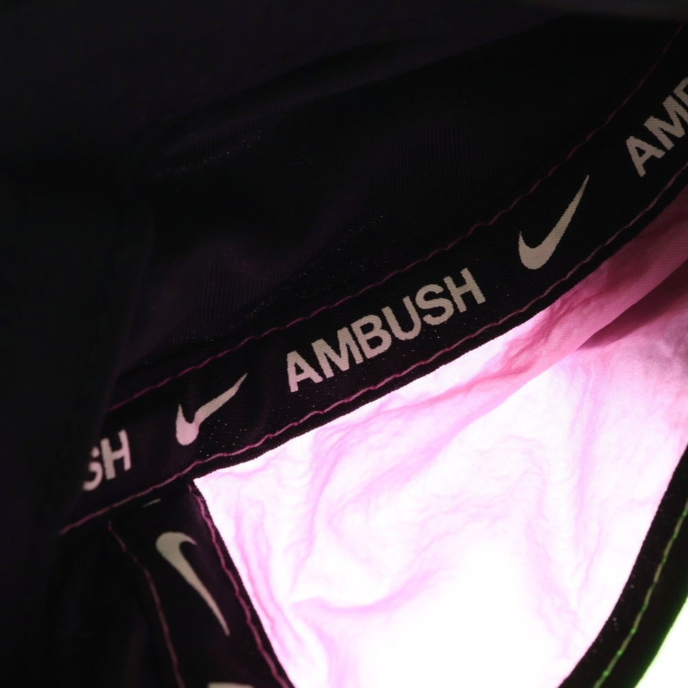 NIKE(ナイキ) ×AMBUSH アンブッシュ ナイロン ジェット キャップ 帽子 ピンク CU4299-693 レディース