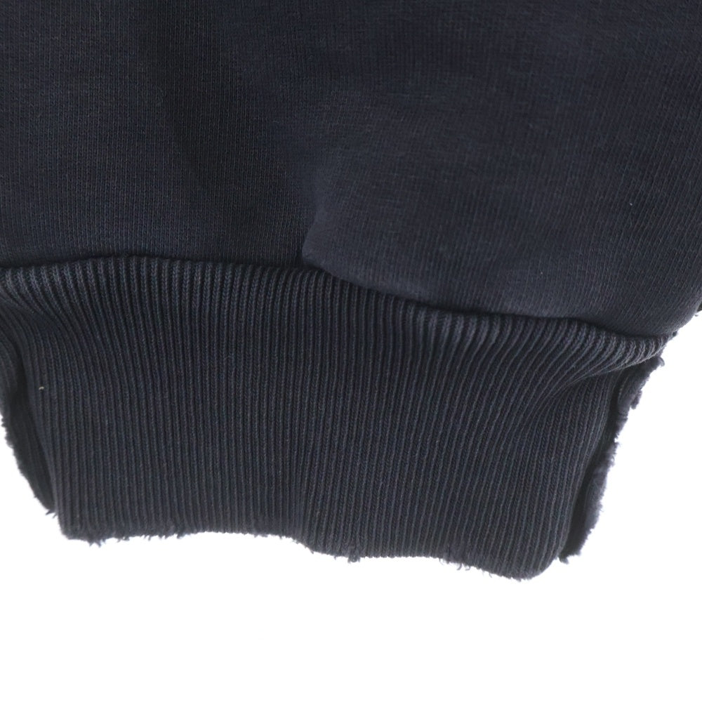 BALENCIAGA(バレンシアガ) DOUBLE FRONT CREW ダブルフロントクルー テープロゴ プルオーバースウェットトレーナー ブラック 791614 TQVQ7