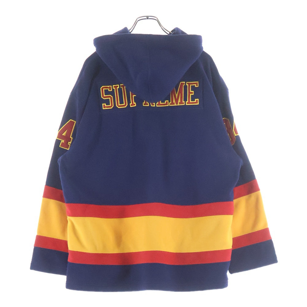 SUPREME(シュプリーム) 25AW Polartec Hooded Hockey Jersey ポーラーテック フーデッドホッケージャージ パーカー ネイビー