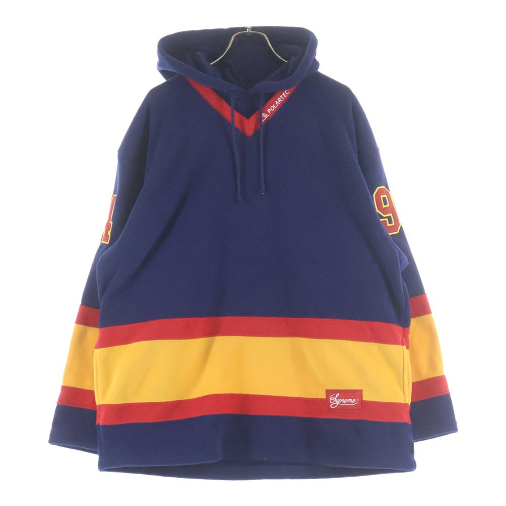 SUPREME(シュプリーム) 25AW Polartec Hooded Hockey Jersey ポーラーテック フーデッドホッケージャージ パーカー ネイビー