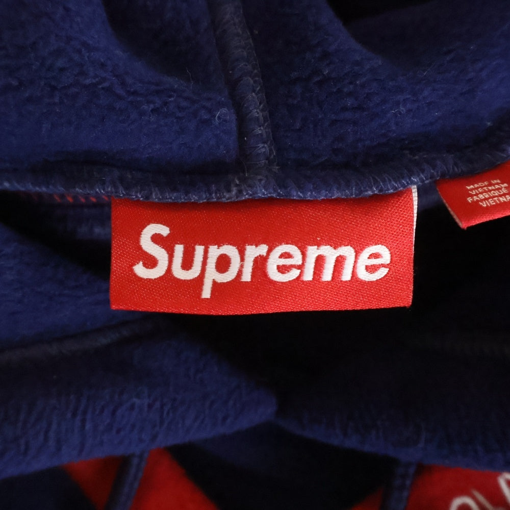 SUPREME(シュプリーム) 25AW Polartec Hooded Hockey Jersey ポーラーテック フーデッドホッケージャージ パーカー ネイビー