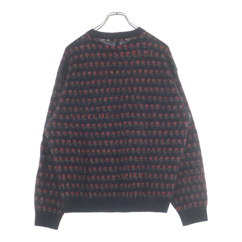 SUPREME(シュプリーム) 25AW Flowers Metallic Sweater フラワー メタリック ニットスウェット セーター ブラック